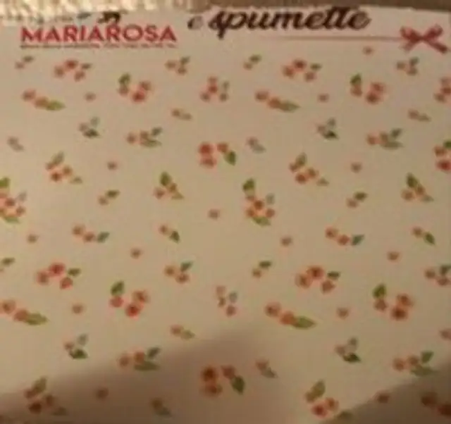 Mariarosa spumette e targhetta auguri