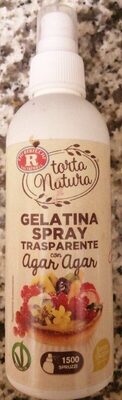 Gelatina spray trasparente con agar agar