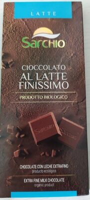 Cioccolato al latte finissimo front packaging