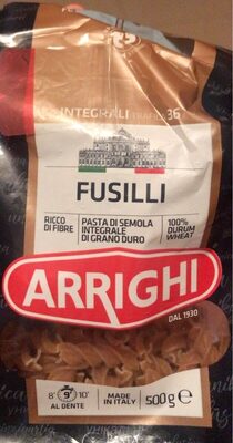 Fusilli Duram Wheat front packaging