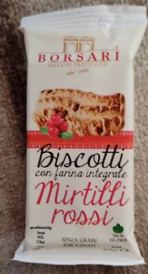 Biscotti con farina integrale Mirtilli Rossi