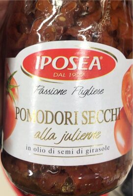 Pomodori secchi front packaging