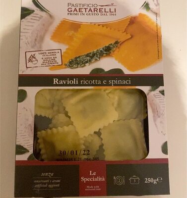 Ravioli ricotta e spinaci