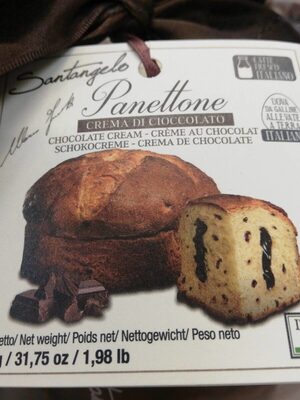 Panettone con crema de chocolate