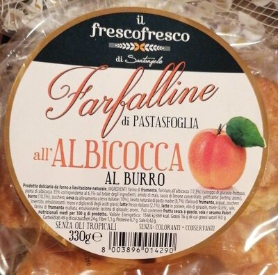 Farfalline di pastasfoglia all'albicocca