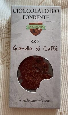 Cioccolato Bio fondente con granella di caffè