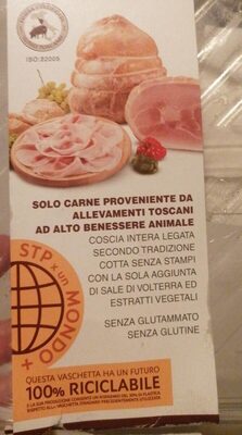Solo Carne Proveniente da Allevamenti Toscani ad Alto Benessere Animale front packaging