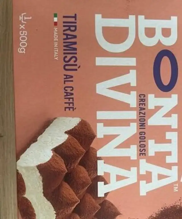Tiramisù front packaging