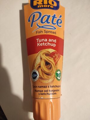 Pate tuna and ketchup