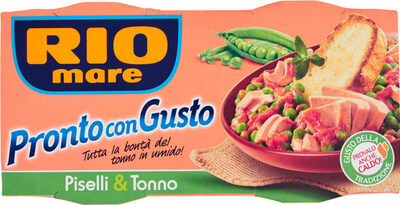 Tuna in sauce with peas