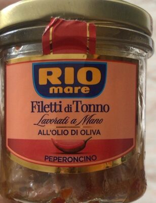 Filetti di Tonno all’olio d’oliva peperoncino front packaging