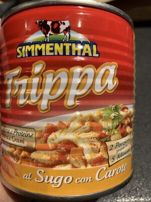 Trippa al sugo con carote front packaging