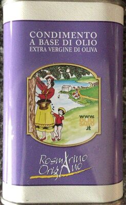 Condimento a base di olio front packaging