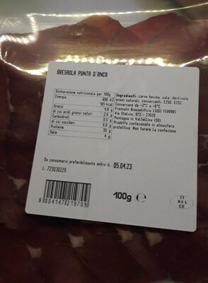 Bresaola punta d'anca
