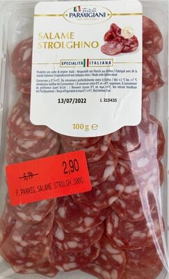 Salame Strolghino front packaging