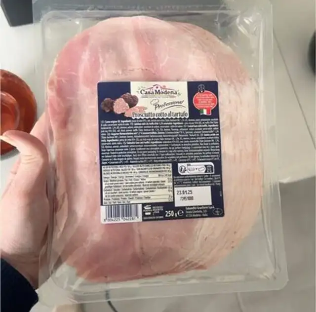 Proscuitto cotto Al tartufo front packaging