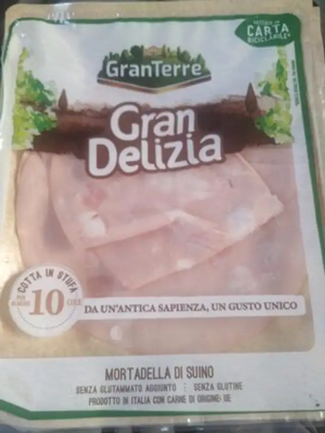 Mortadella di suino front packaging