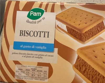 Gelato Biscotto al gusto vaniglia front packaging