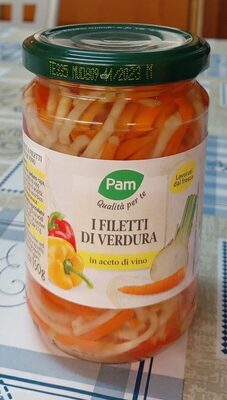 I filetti di verdura front packaging