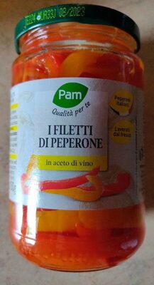 I filetti di peperone in aceto di vino