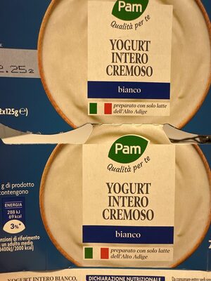 Yogurt intero Cremoso Bianco