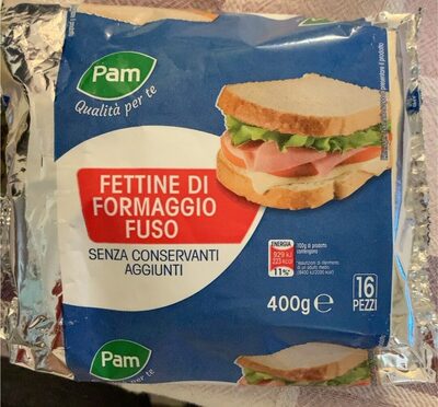 Fettine di formaggio fuso