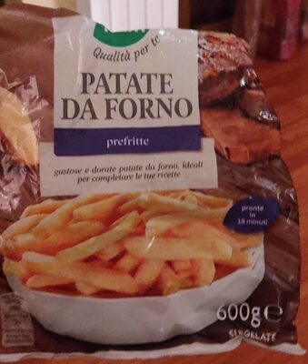 Patate da forno front packaging