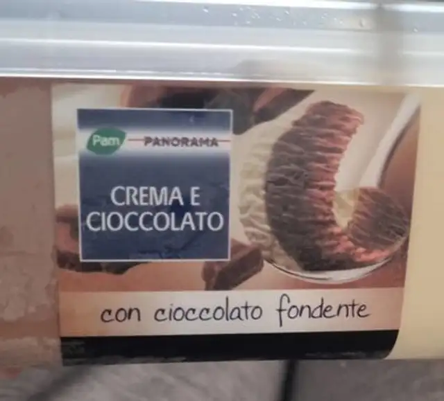Crema e cioccolato front packaging