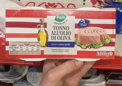 Tonno all’olio di oliva front packaging