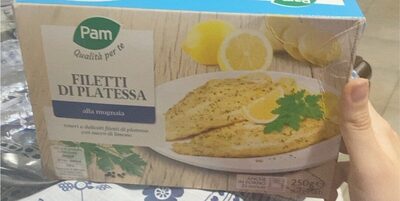 Filetti di platessa front packaging