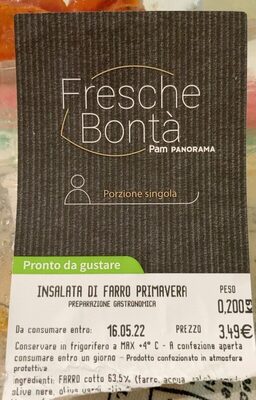 Insalata di Farro primavera front packaging