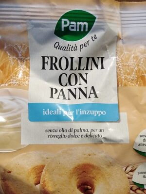 Frollini con panna front packaging