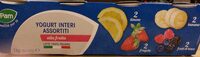 Yogurt interi assortiti alla frutta