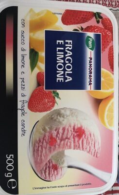 Gelato fragola e limone front packaging