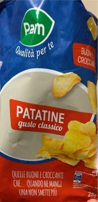 Patatine gusto classico front packaging