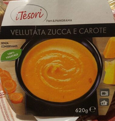 Vellutata di zucca e carote front packaging