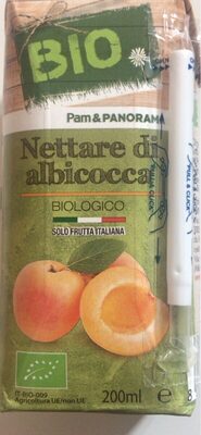 Nettare di albicocca front packaging