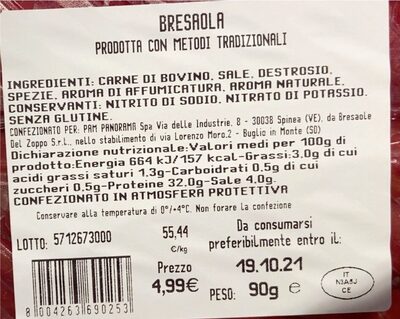 Bresaola front packaging