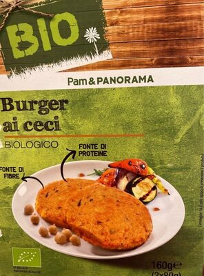 Burger di ceci front packaging