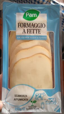 Formaggio scamorza affumicata a fette