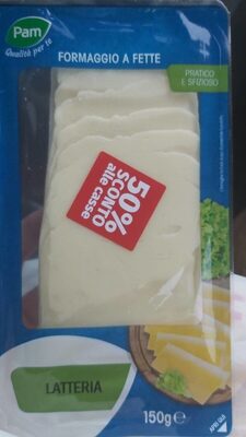Formaggio a fette front packaging