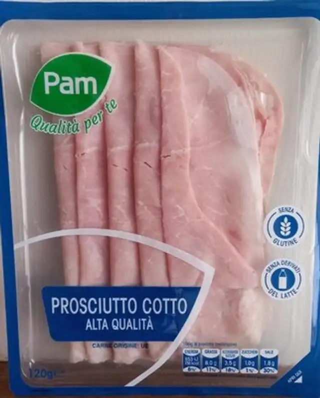 Prosciutto cotto front packaging