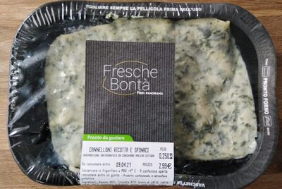 Cannelloni ricotta e spinaci FRESCHE BONTÀ