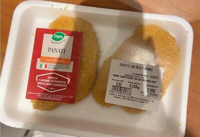 Cotolette con poo e spinaci front packaging
