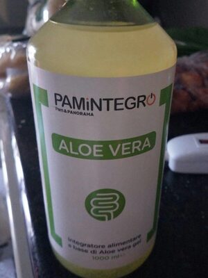 integratore alimentare a base di aloe Vera gel front packaging