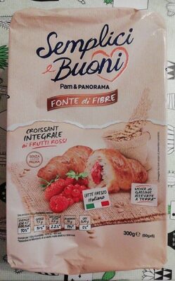 Croissant integrale ai frutti rossi