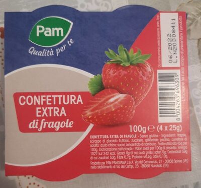 Confettura extra di fragole front packaging