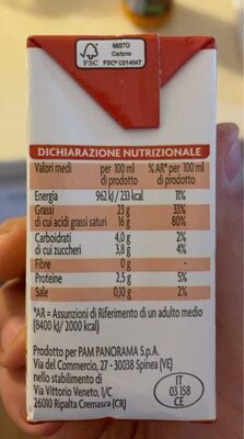 Panna da cucina cremosa