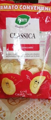 Patatine classiche front packaging