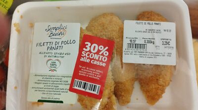 Filetto di pollo panati front packaging
